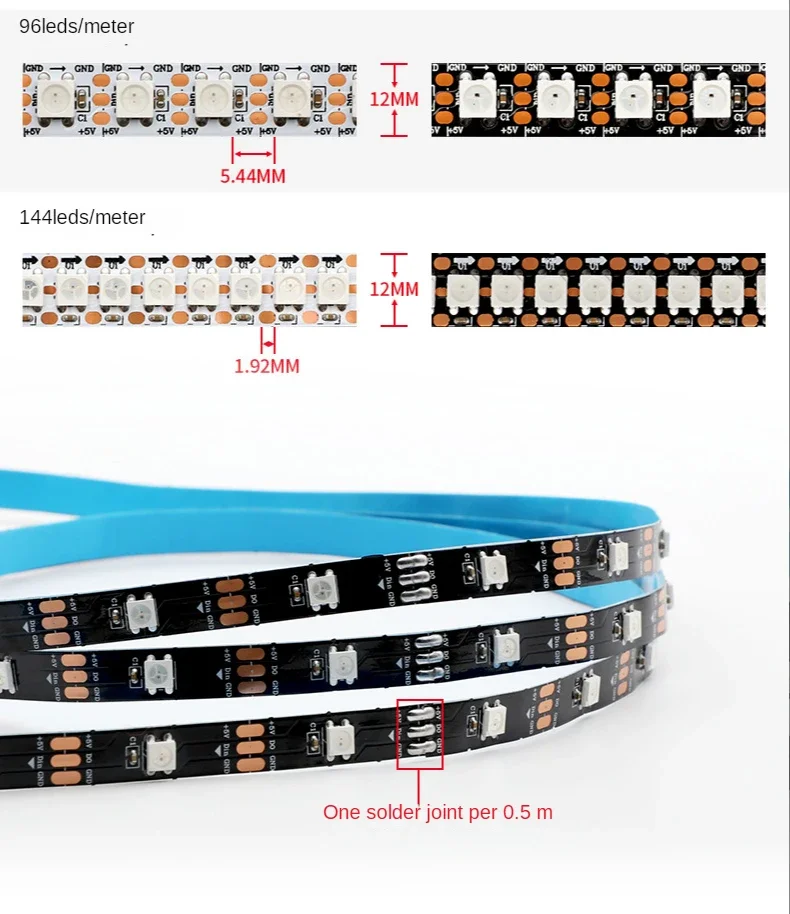 WS2812B Smart Led Strip Light  - Ws2812B Strip 5V ulasan dan harga
