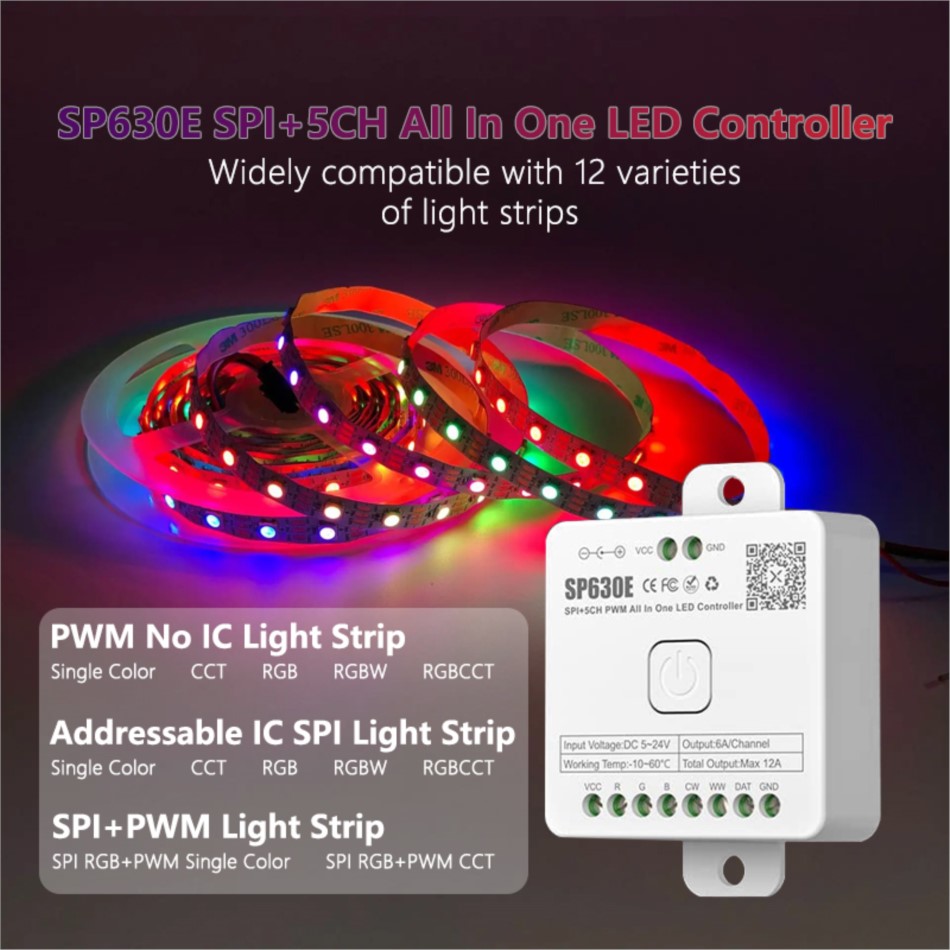 Smart BT SP630E All In 1 LED 5 - Ws2812B Strip 5V ulasan dan harga