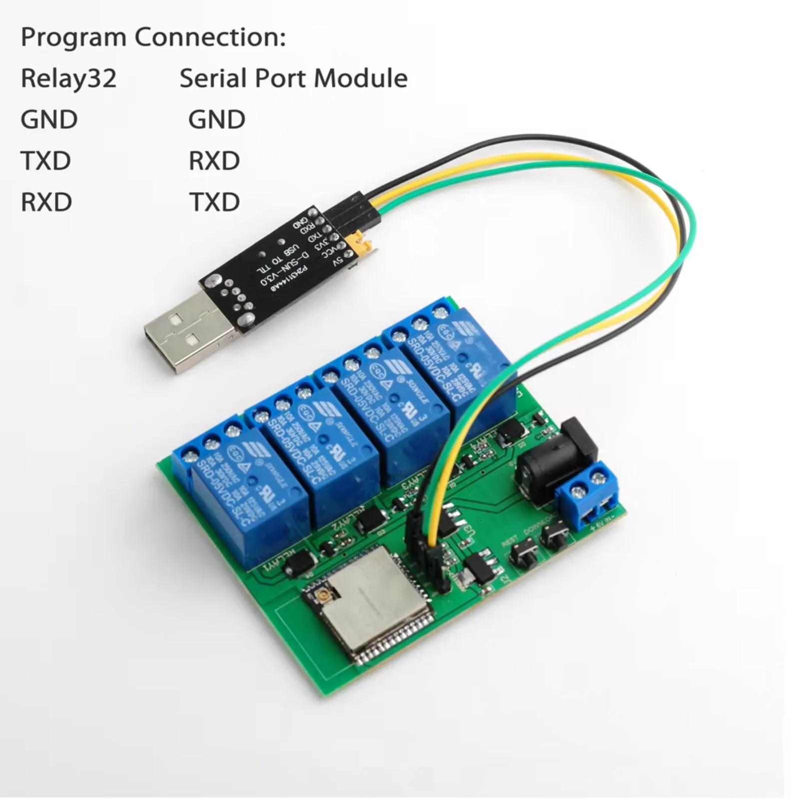 ESP32 4 Channel Wireless Relay - Relay Module 4 Channel ulasan dan harga