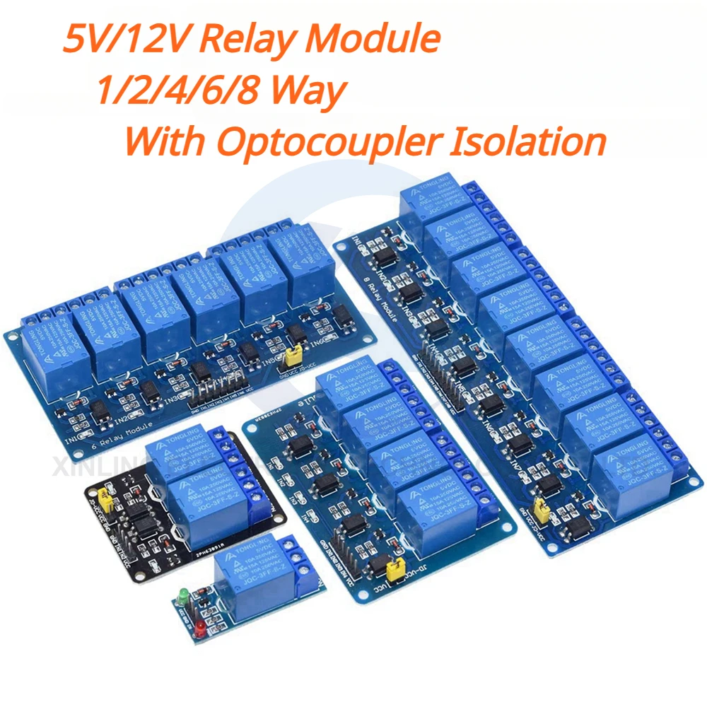 5/12V 1/2/4/6/8 Channel Relay  - Relay Module 1 Channel ulasan dan harga