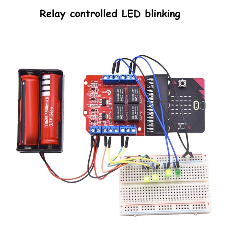 A64I Microbit 4 Channel Relay  - Relay Module 4 Channel ulasan dan harga