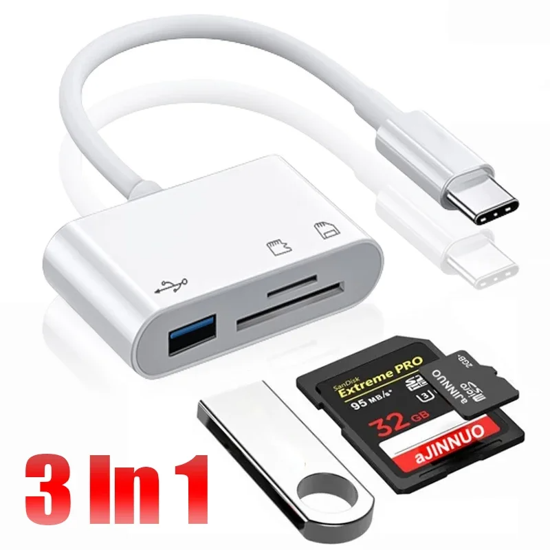3 In 1 Type-c To USB C A OTG A - Sd Card Module ulasan dan harga