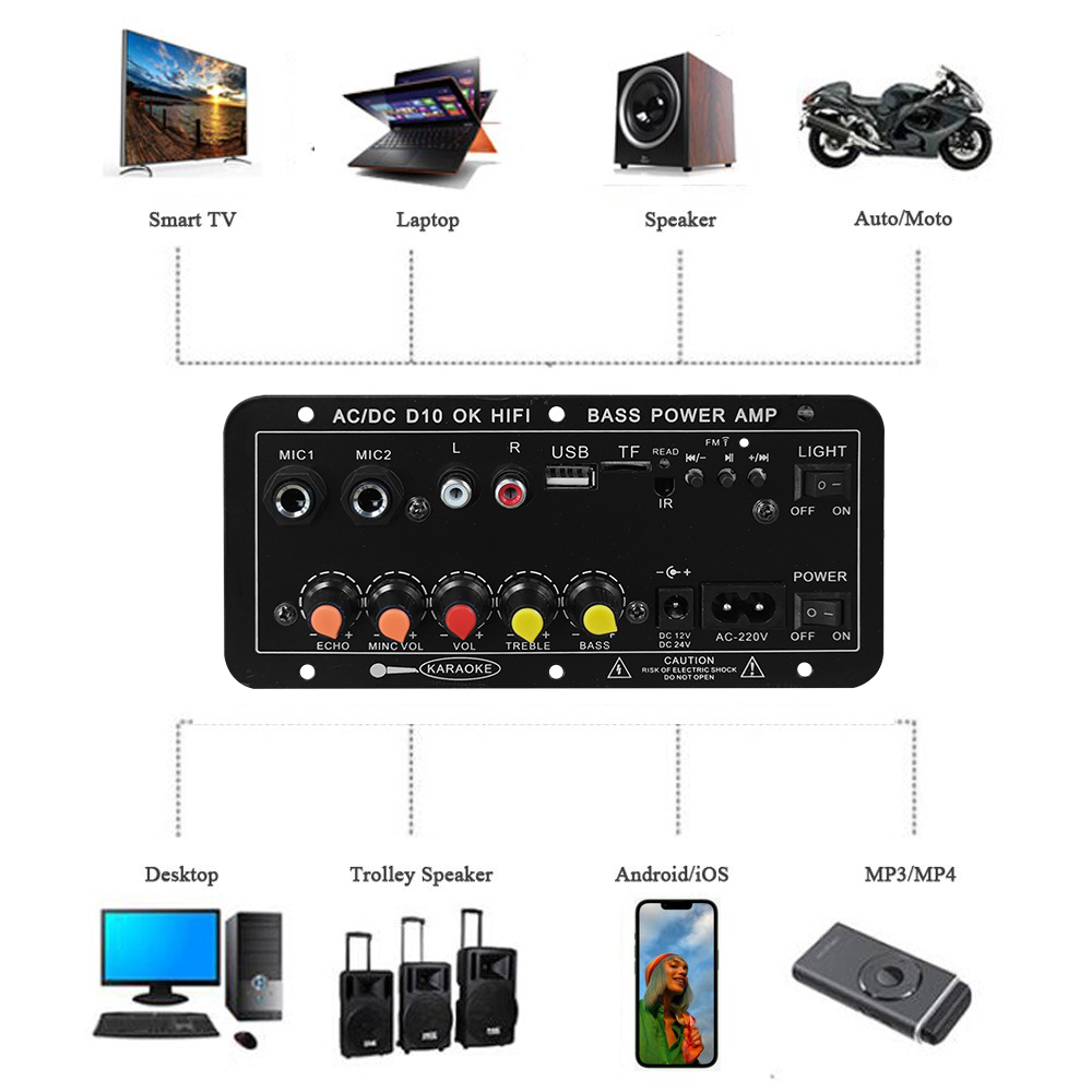 D10 Digital Bluetooth Amplifie - Microphone Module ulasan dan harga