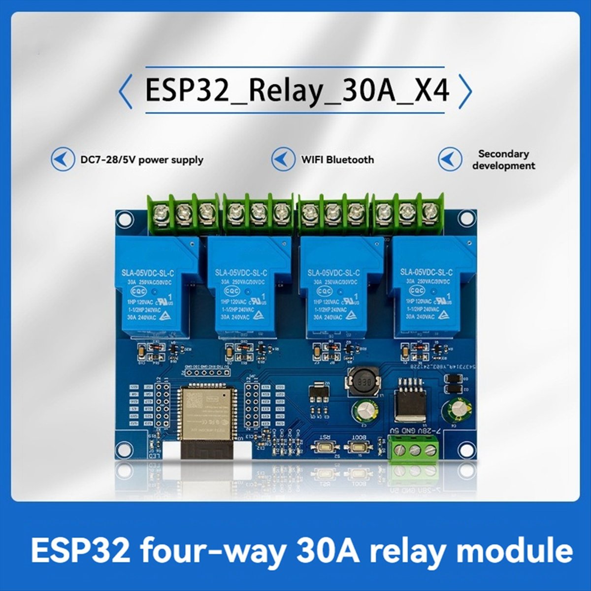 HDL 4 Channel Relay Module 30A - Relay Module 4 Channel ulasan dan harga