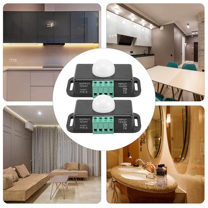 ●Motion Sensor Switch, 12V 24V - Pir Motion Sensor ulasan dan harga